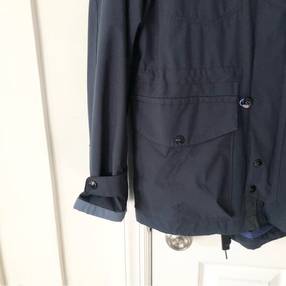 Nautica Men’s Blue Colorblock High Windbreaker Anorak Zip Up Jacket NWT Small - Picture 5 of 13